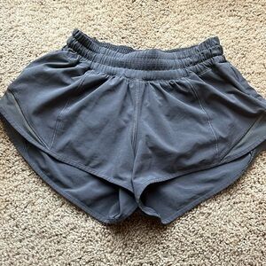 Grey LuluLemon Hotty Hot Shorts